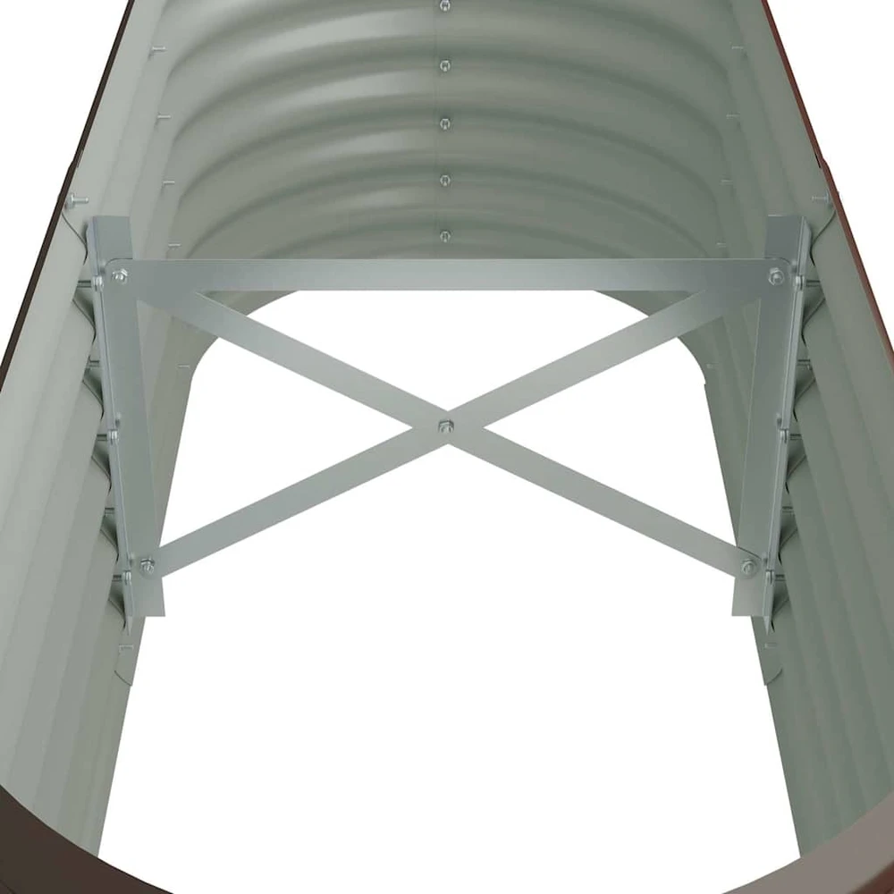 Aukštas sodo lovelis, rudas, 114x40x36cm, plienas