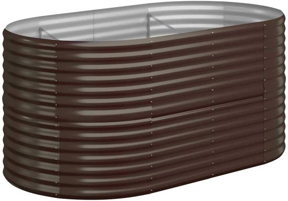Aukštas sodo lovelis, rudas, 152x80x68cm, plienas
