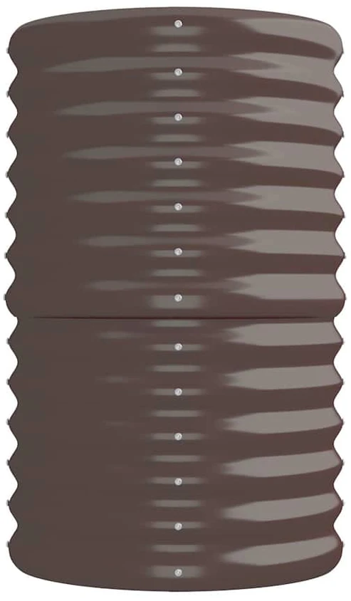 Aukštas sodo lovelis, rudas, 224x40x68cm, plienas