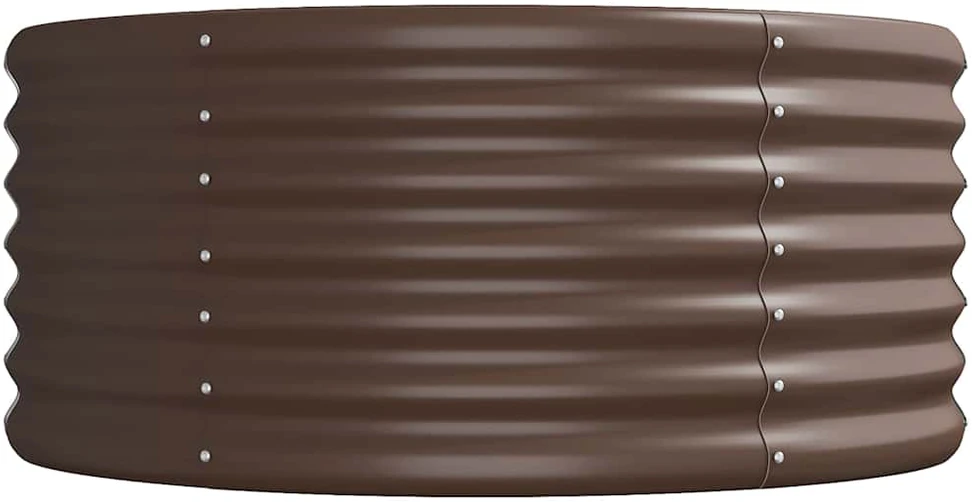 Aukštas sodo lovelis, rudas, 224x80x36cm, plienas