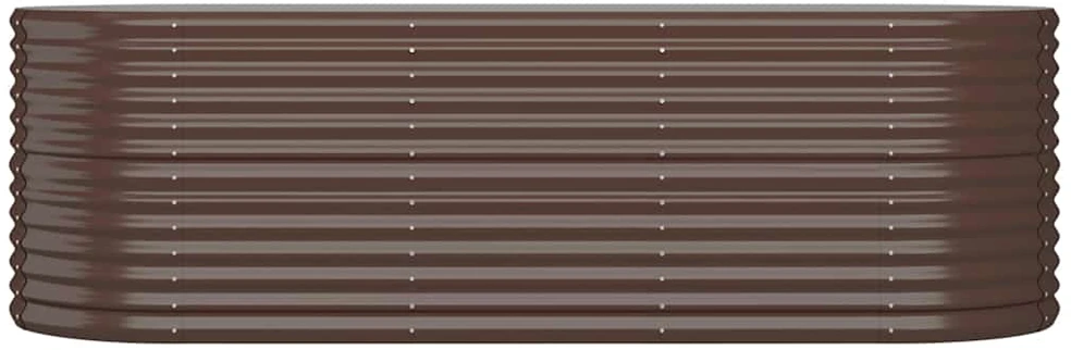 Aukštas sodo lovelis, rudas, 224x80x68cm, plienas