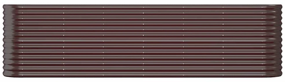 Aukštas sodo lovelis, rudas, 260x40x68cm, plienas