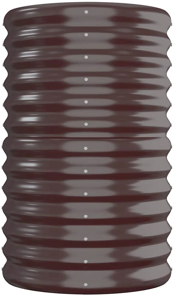 Aukštas sodo lovelis, rudas, 260x40x68cm, plienas