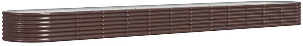 Aukštas sodo lovelis, rudas, 512x80x36cm, plienas