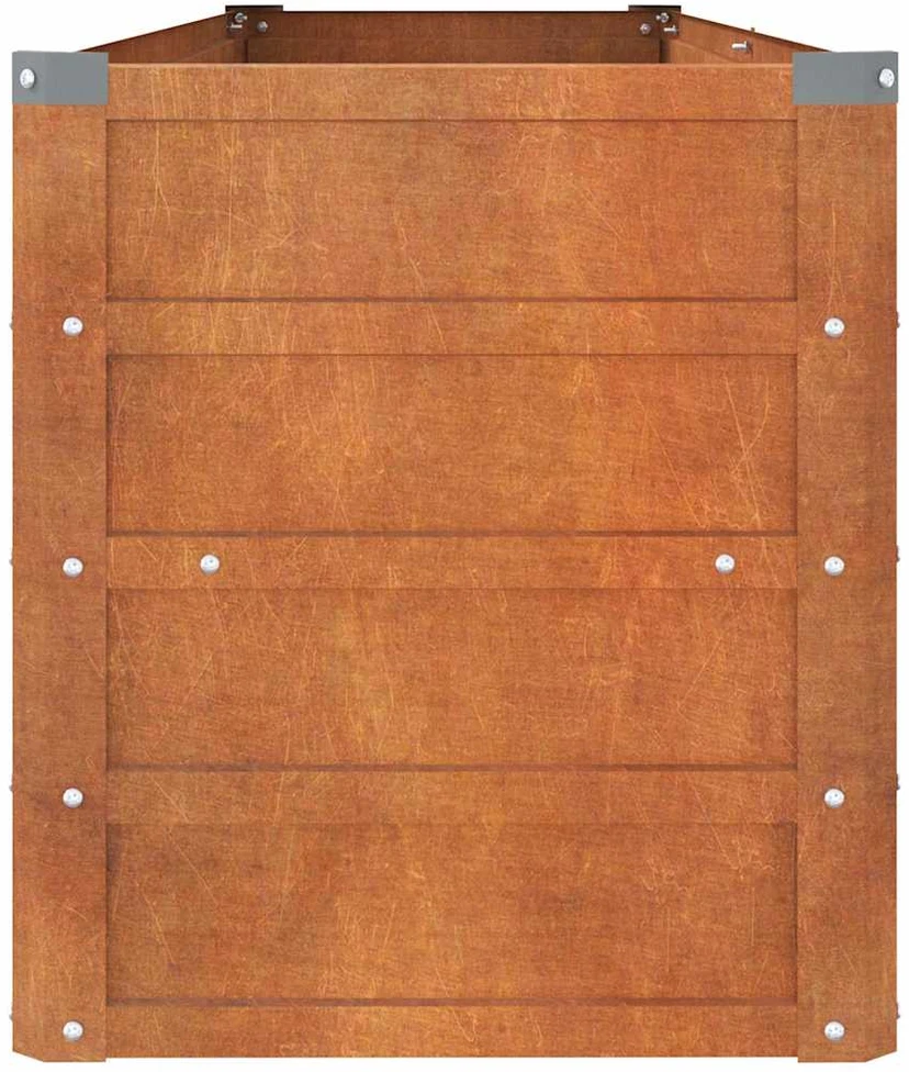 Aukštas sodo lovelis, rūdžių, 160x40x45cm, Corten plienas
