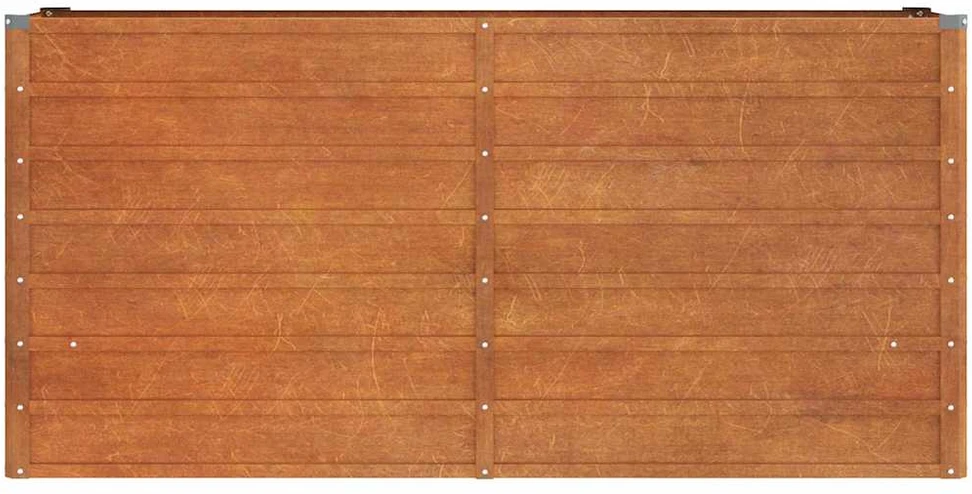 Aukštas sodo lovelis, rūdžių, 160x40x77cm, Corten plienas