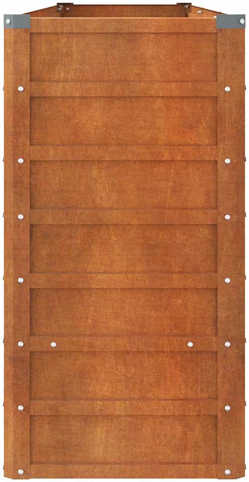 Aukštas sodo lovelis, rūdžių, 320x40x77cm, Corten plienas