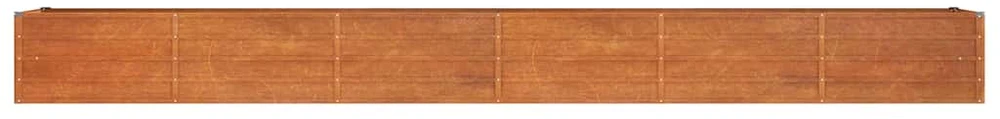 Aukštas sodo lovelis, rūdžių, 480x80x45cm, Corten plienas