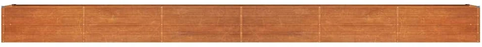 Aukštas sodo lovelis, rūdžių, 600x80x45cm, Corten plienas