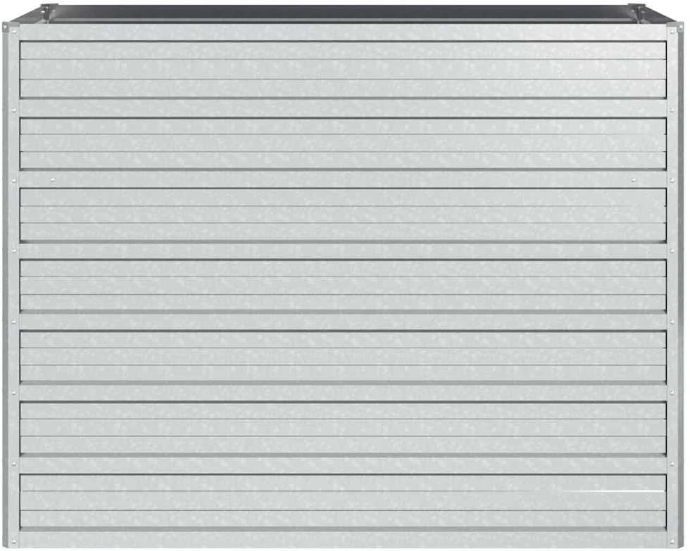 Aukštas sodo lovelis, sidabrinis, 100x40x77cm, plienas