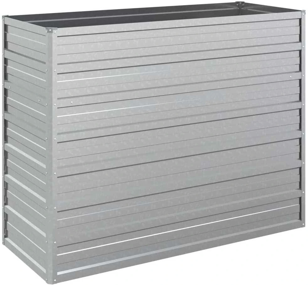Aukštas sodo lovelis, sidabrinis, 100x40x77cm, plienas