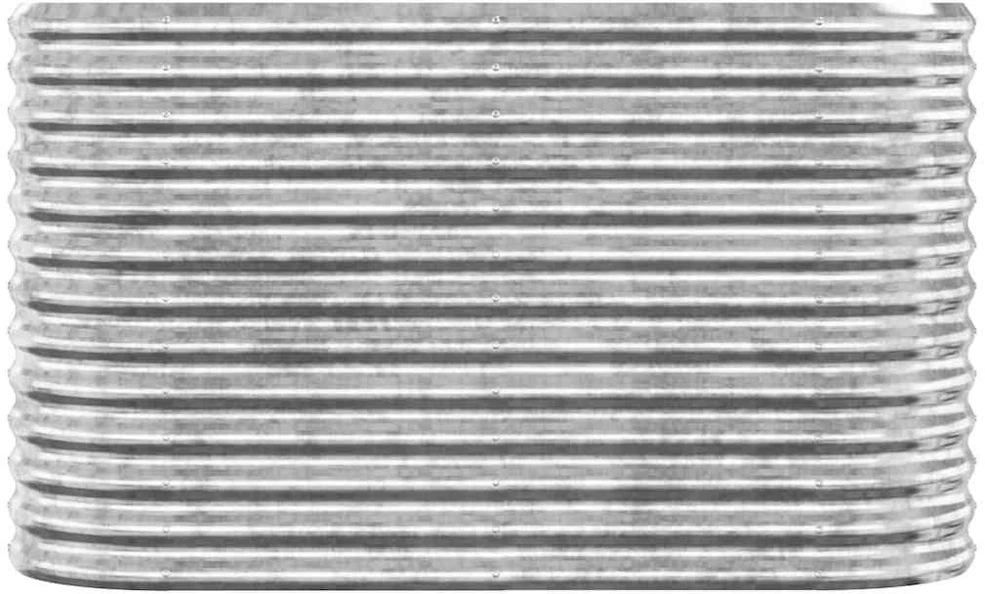 Aukštas sodo lovelis, sidabrinis, 114x40x68cm, plienas