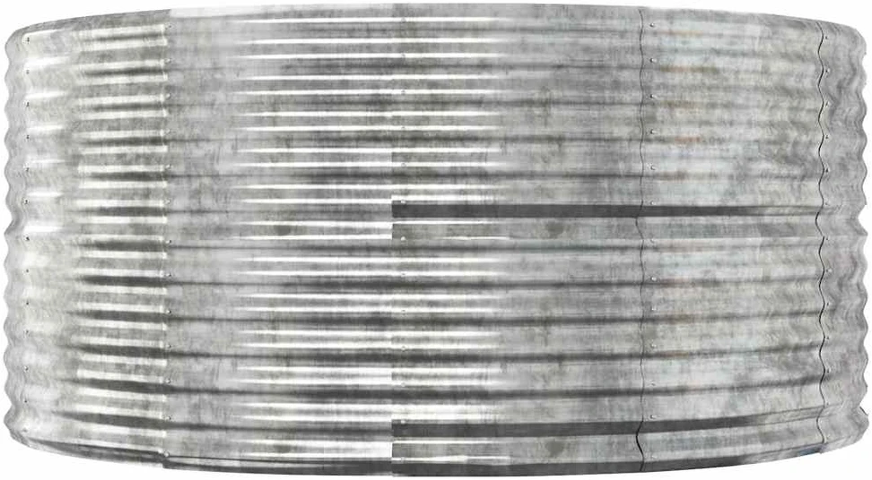 Aukštas sodo lovelis, sidabrinis, 140x140x68cm, plienas