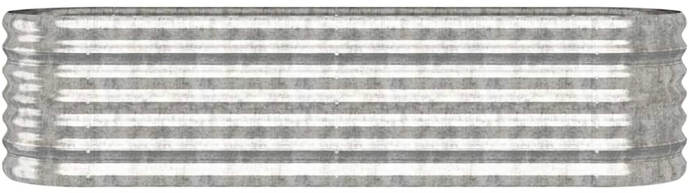 Aukštas sodo lovelis, sidabrinis, 152x40x36cm, plienas