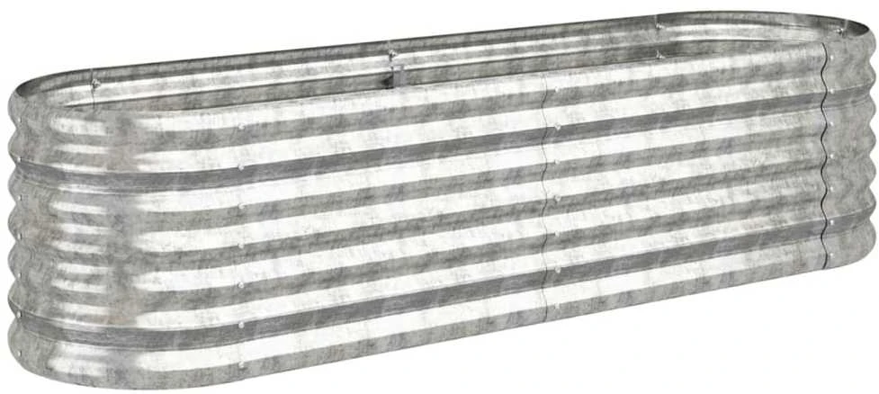 Aukštas sodo lovelis, sidabrinis, 152x40x36cm, plienas