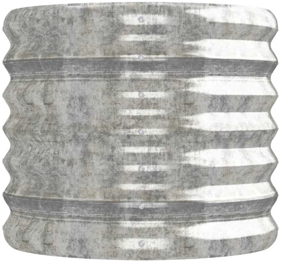 Aukštas sodo lovelis, sidabrinis, 152x40x36cm, plienas