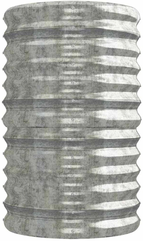 Aukštas sodo lovelis, sidabrinis, 224x40x68cm, plienas