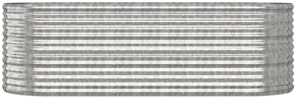 Aukštas sodo lovelis, sidabrinis, 224x80x68cm, plienas