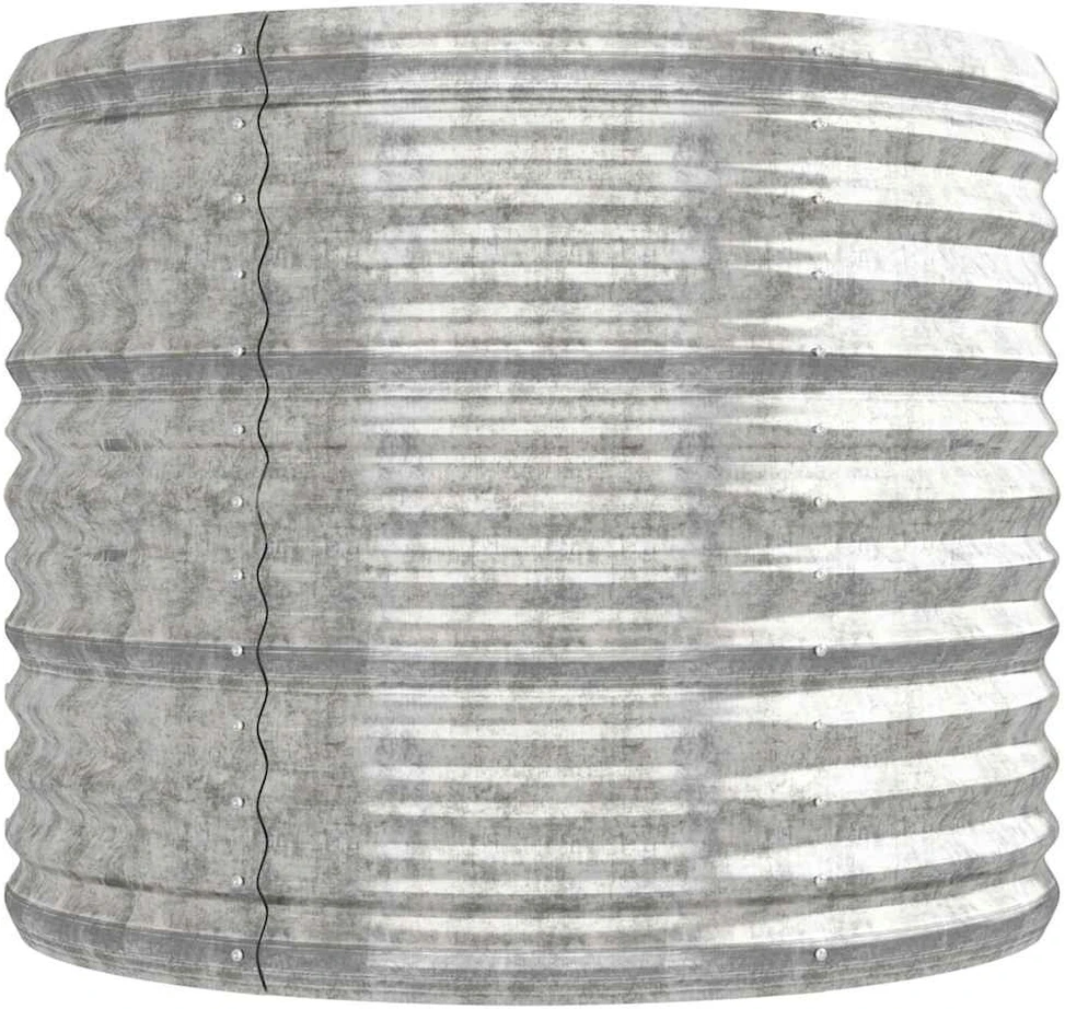 Aukštas sodo lovelis, sidabrinis, 224x80x68cm, plienas