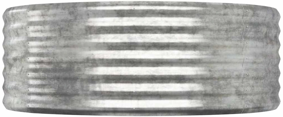 Aukštas sodo lovelis, sidabrinis, 249x100x36cm, plienas