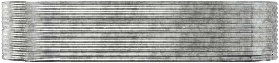 Aukštas sodo lovelis, sidabrinis, 291x140x68cm, plienas