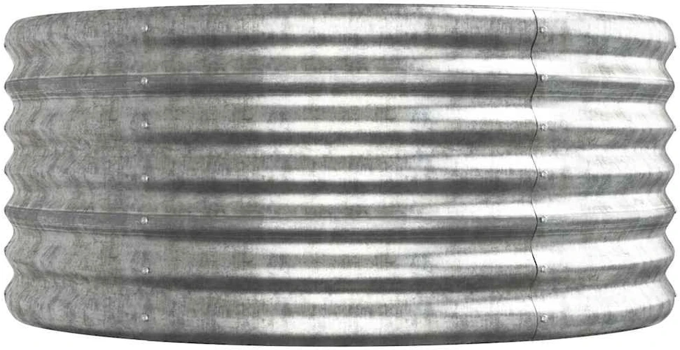 Aukštas sodo lovelis, sidabrinis, 512x80x36cm, plienas