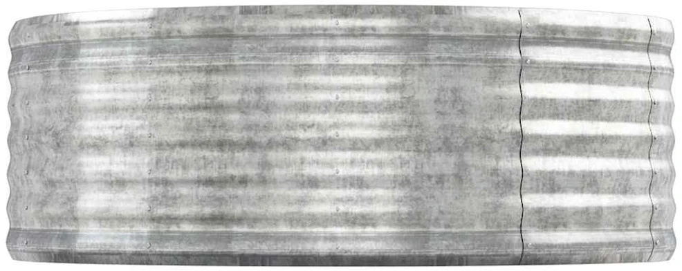 Aukštas sodo lovelis, sidabrinis, 544x100x36cm, plienas