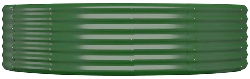 Aukštas sodo lovelis, žalias, 214x140x36cm, plienas