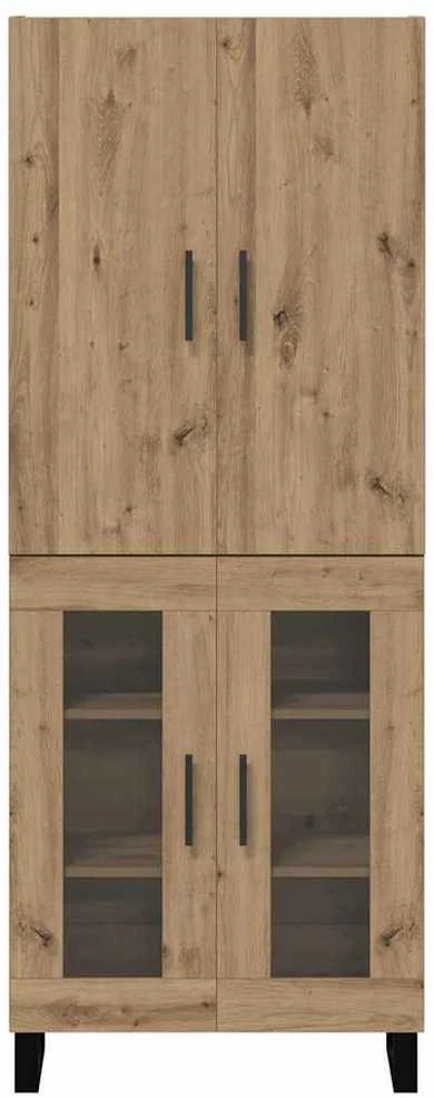 Aukštas spintelė 2 vnt. Amatininkų ąžuolas 69,5 x 34 x 180 cm