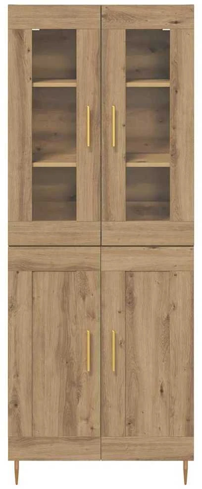 Aukštas spintelė 2 vnt. Amatininkų ąžuolas 69,5 x 34 x 180 cm
