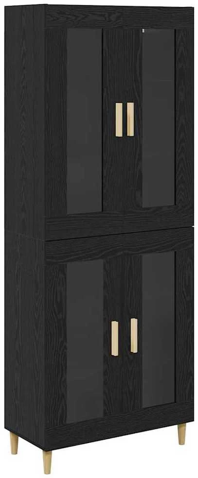 Aukštas spintelė Juodas ąžuolas 69,5 x 34 x 180 cm