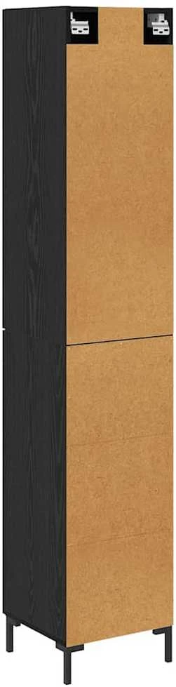 Aukštas spintelė Juodas ąžuolas 34,5 x 34 x 180 cm