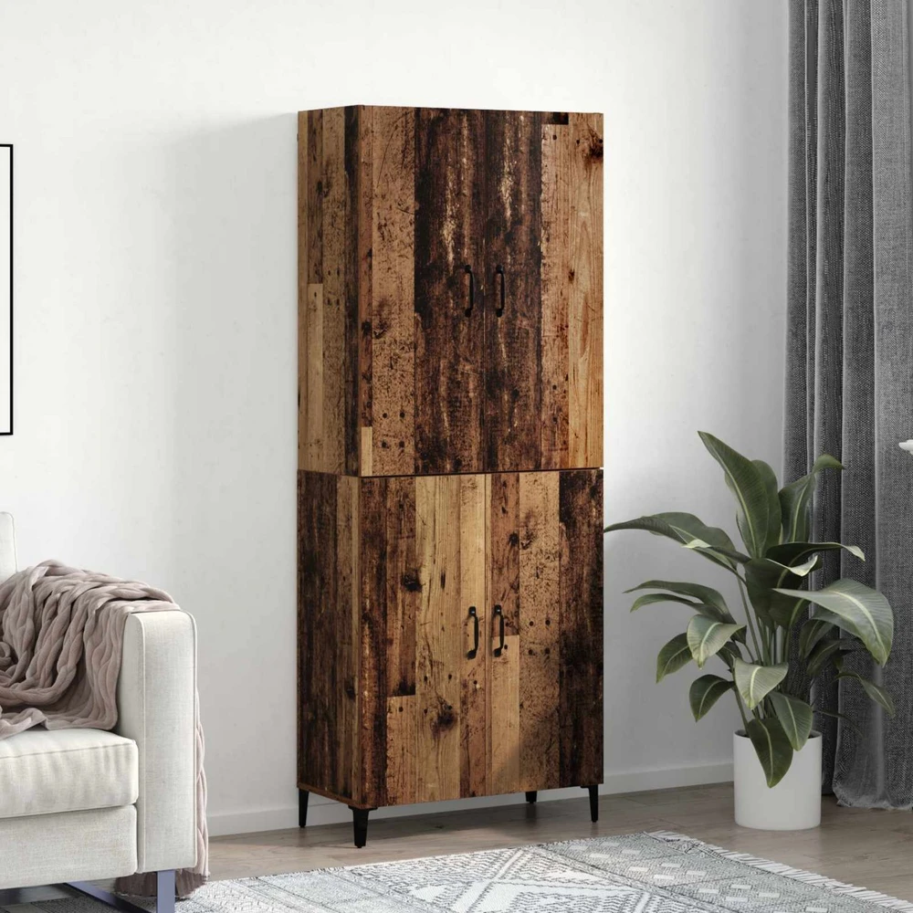 Aukštas spintelė 2 vnt. Sena mediena 69,5 x 34 x 180 cm