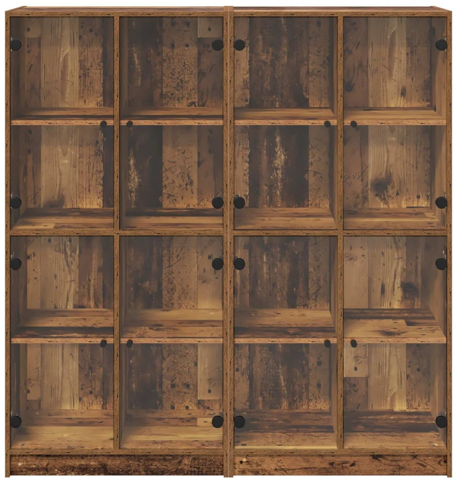 Aukštas spintelė 2 vnt. Senovinis medis 68 x 37 x 142 cm
