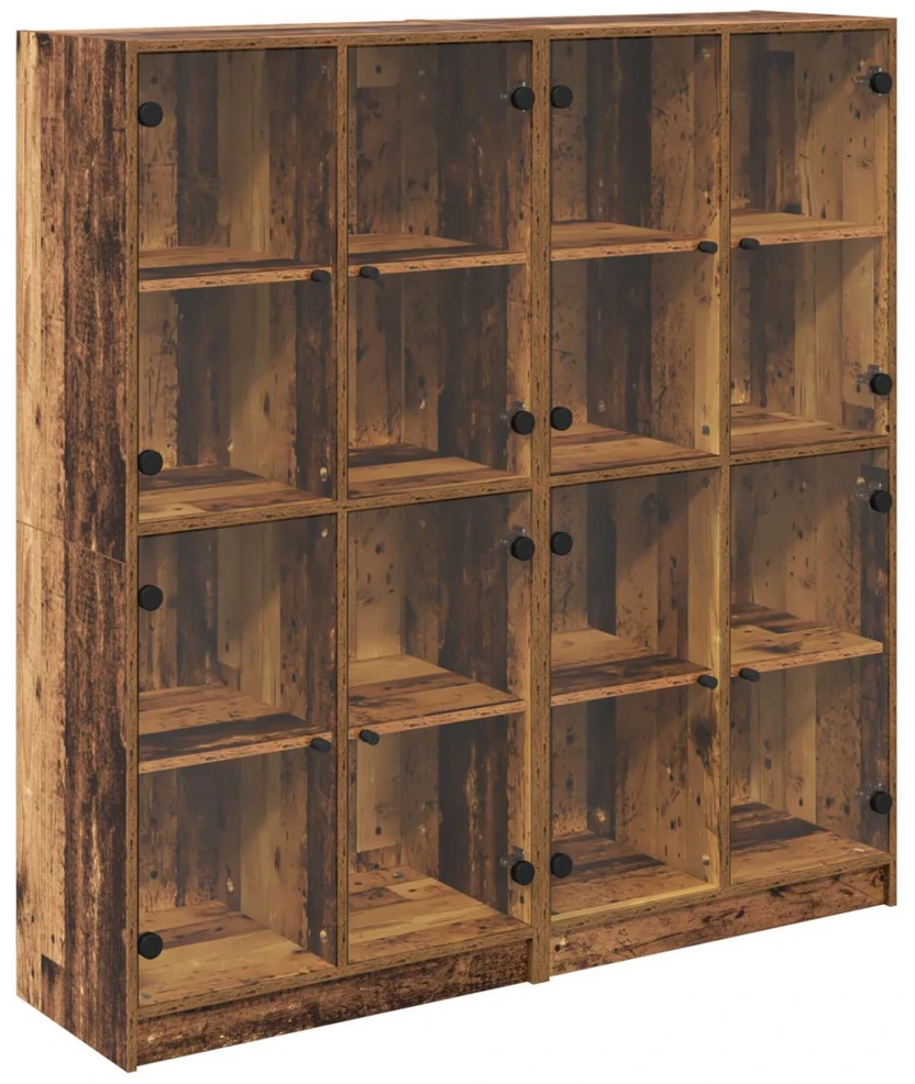Aukštas spintelė 2 vnt. Senovinis medis 68 x 37 x 142 cm