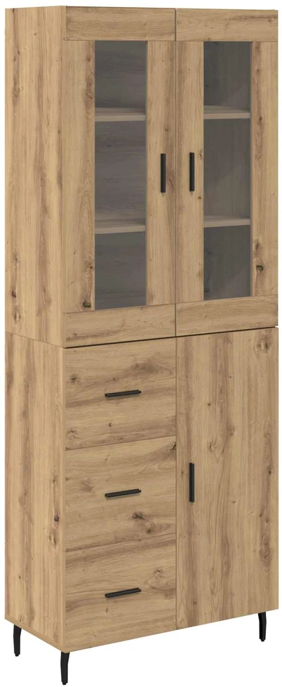 Aukštas spintelė 2 vnt. Amatininkų ąžuolas 69,5 x 34 x 180 cm