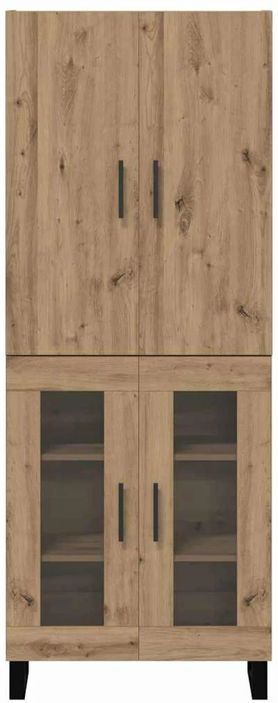 Aukštas spintelė 2 vnt. Amatininkų ąžuolas 69,5 x 34 x 180 cm