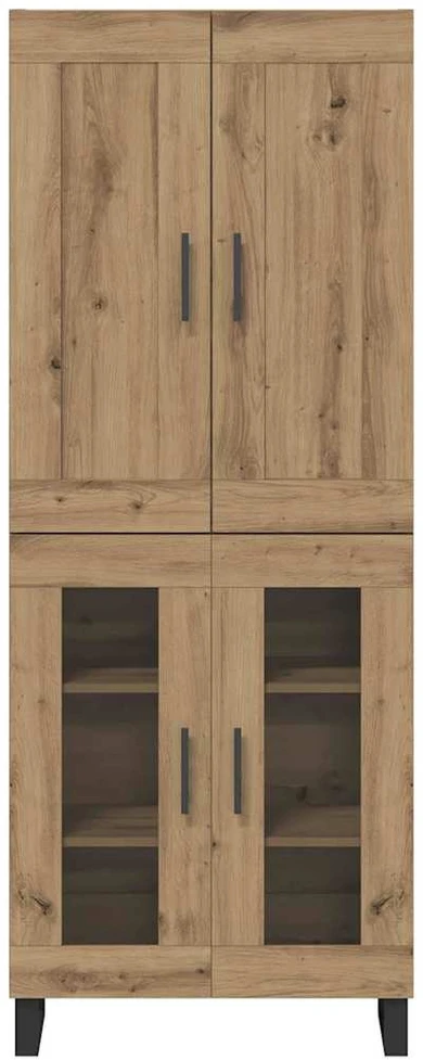 Aukštas spintelė 2 vnt. Amatininkų ąžuolas 69,5 x 34 x 180 cm