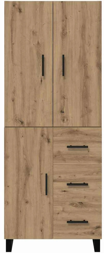 Aukštas spintelė 2 vnt. Amatininkų ąžuolas 69,5 x 34 x 180 cm