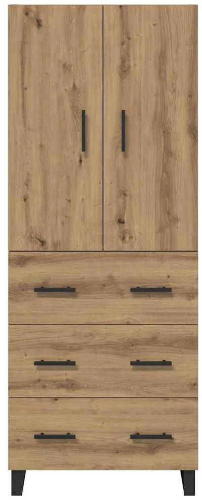 Aukštas spintelė 2 vnt. Amatininkų ąžuolas 69,5 x 34 x 180 cm