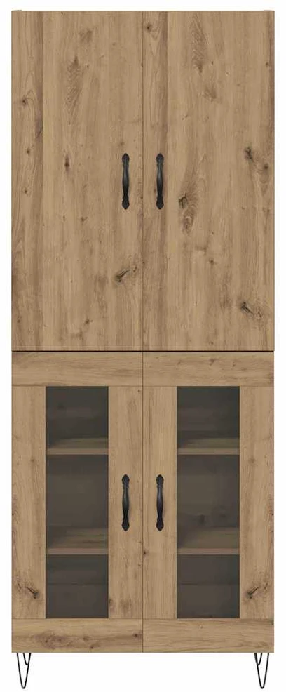 Aukštas spintelė 2 vnt. Amatininkų ąžuolas 69,5 x 34 x 180 cm