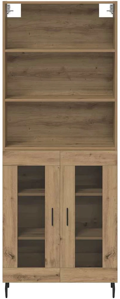 Aukštas spintelė 2 vnt. Amatininkų ąžuolas 69,5 x 32,5 x 180 cm