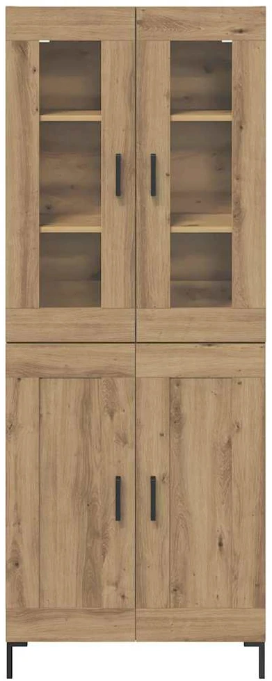 Aukštas spintelė 2 vnt. Amatininkų ąžuolas 69,5 x 34 x 180 cm
