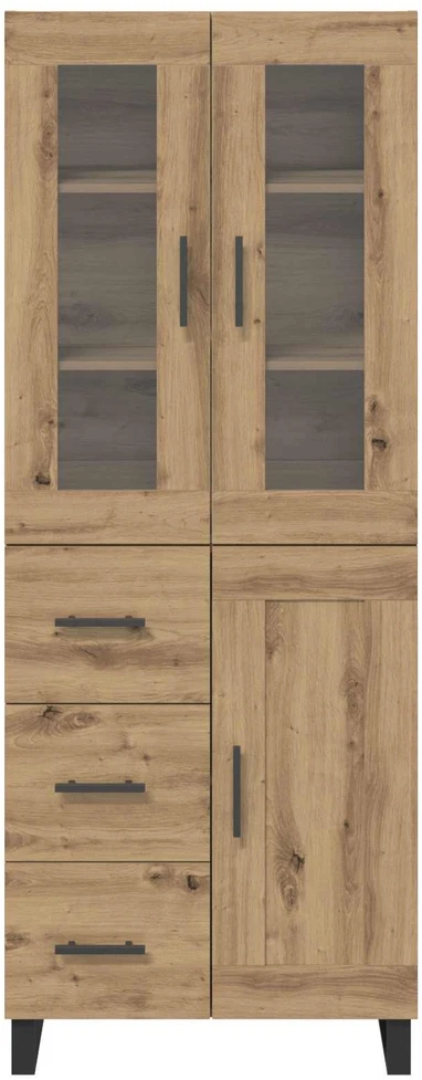 Aukštas spintelė 2 vnt. Amatininkų ąžuolas 69,5 x 34 x 180 cm