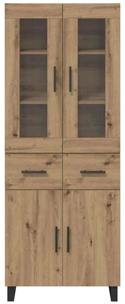Aukštas spintelė 2 vnt. Amatininkų ąžuolas 69,5 x 34 x 180 cm