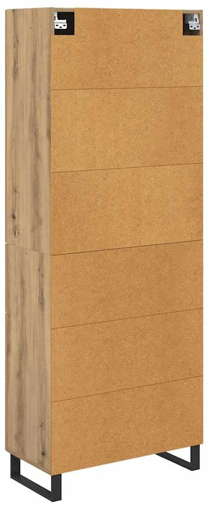 Aukštas spintelė 2 vnt. Amatininkų ąžuolas 69,5 x 34 x 180 cm