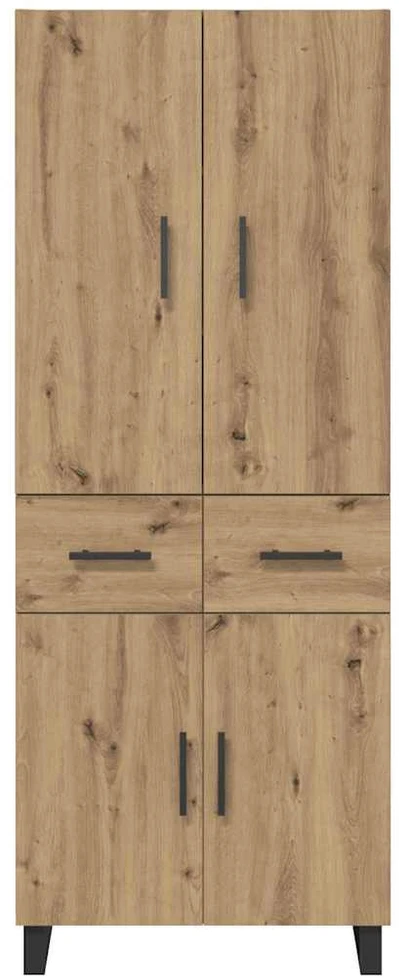 Aukštas spintelė 2 vnt. Amatininkų ąžuolas 69,5 x 34 x 180 cm