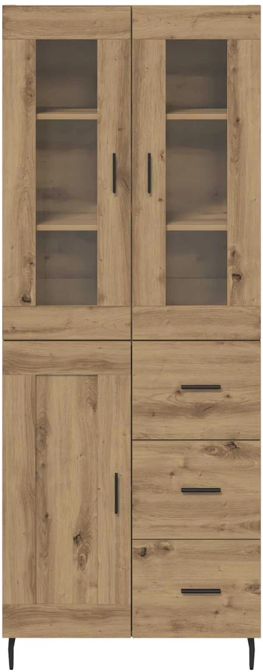 Aukštas spintelė 2 vnt. Amatininkų ąžuolas 69,5 x 34 x 180 cm
