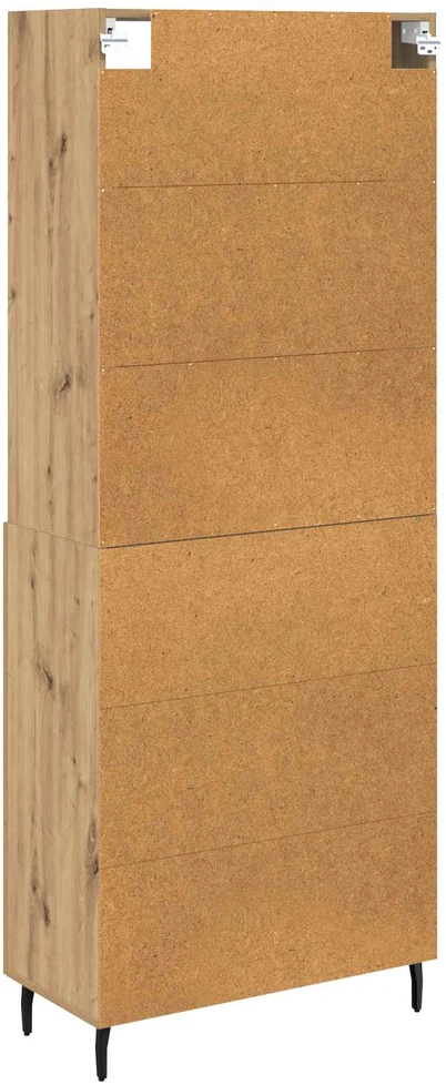 Aukštas spintelė 2 vnt. Amatininkų ąžuolas 69,5 x 32,5 x 180 cm