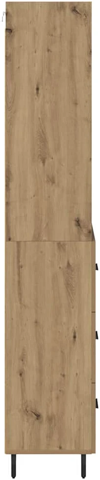 Aukštas spintelė 2 vnt. Amatininkų ąžuolas 69,5 x 32,5 x 180 cm